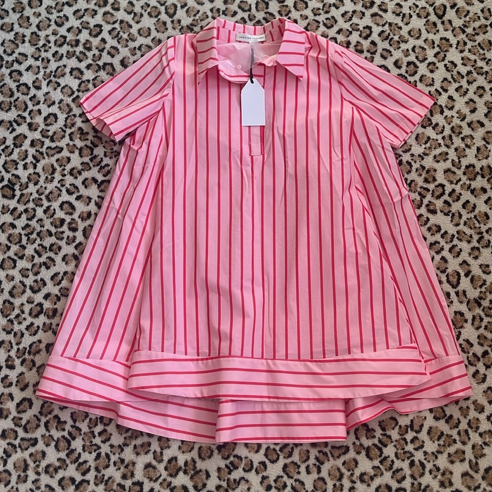 Pink Striped Women's Dress